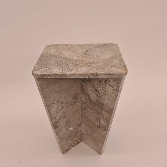 Silver grey side table