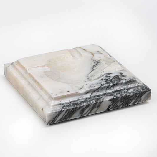 CARRARA MARBLE ASHTRAY