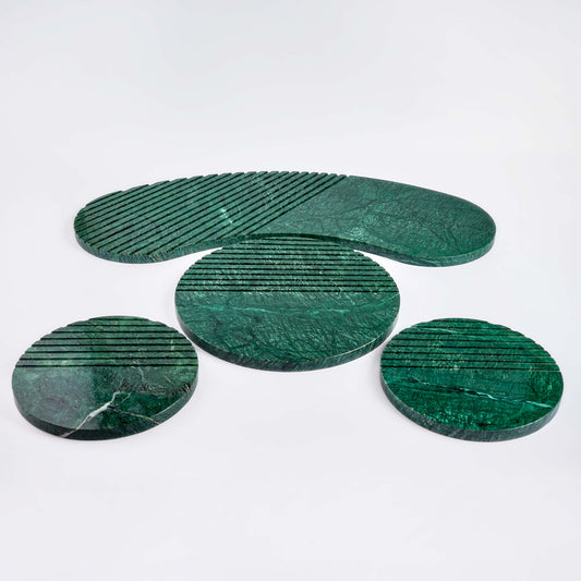 GUATEMALA GREEN PLATTERS SET