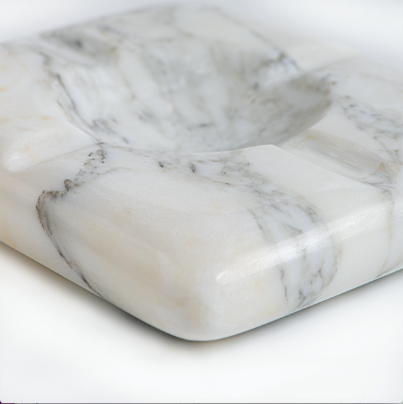 CARRARA MARBLE ASHTRAY