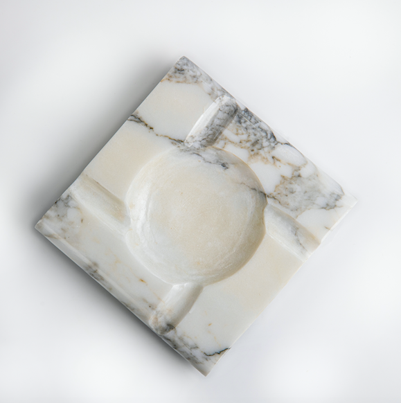 CARRARA MARBLE ASHTRAY