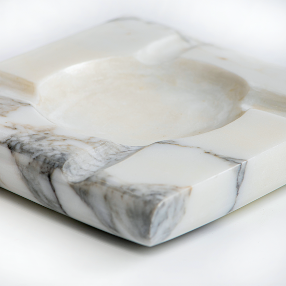 CARRARA MARBLE ASHTRAY