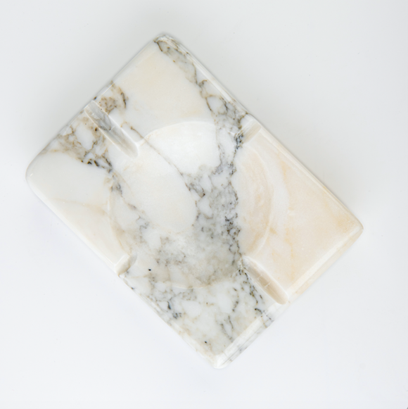 CARRARA MARBLE ASHTRAY